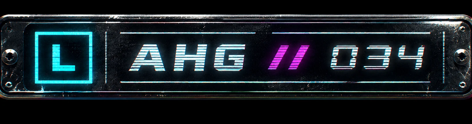 AHG-034 stereo model badge